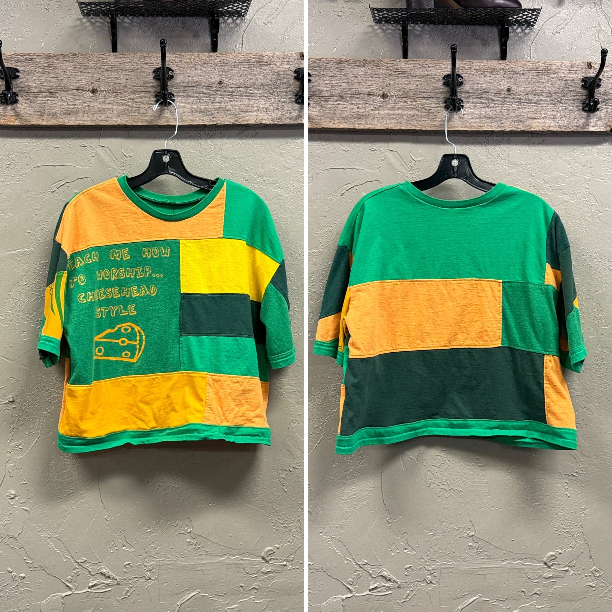 REBETTY PATCHWORK PULLOVER SHIRTS