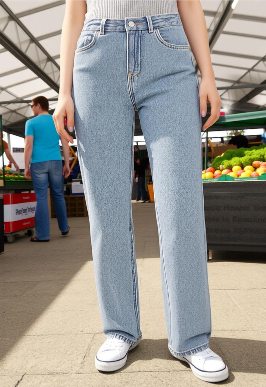 &DENIM LOOSE MOM JEAN