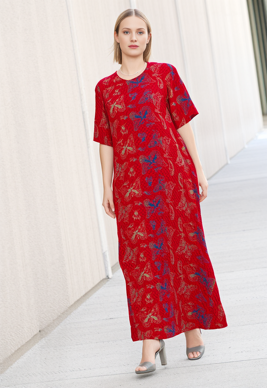 COLOURS OF THE CARIBBEAN BUTTERFLY DRESS