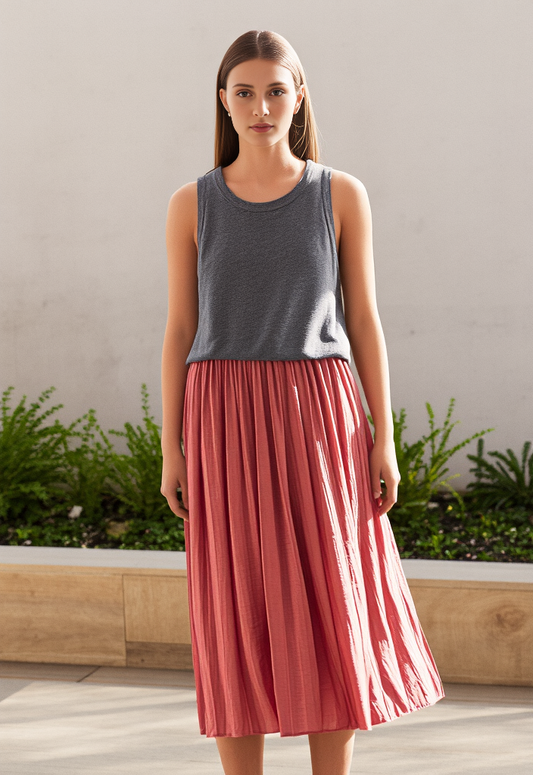 LOFT COTTON TOP MIDI DRESS (org$90)