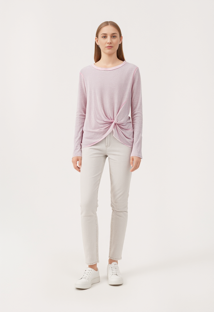 NWT VANILLA STAR TWIST FRONT TEE (org$42)