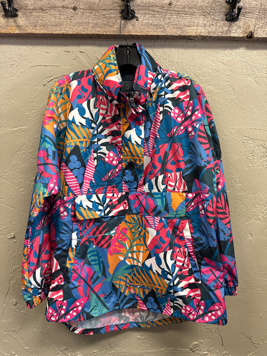 NWT LAUREN JAMES FLORAL WINDBREAKER