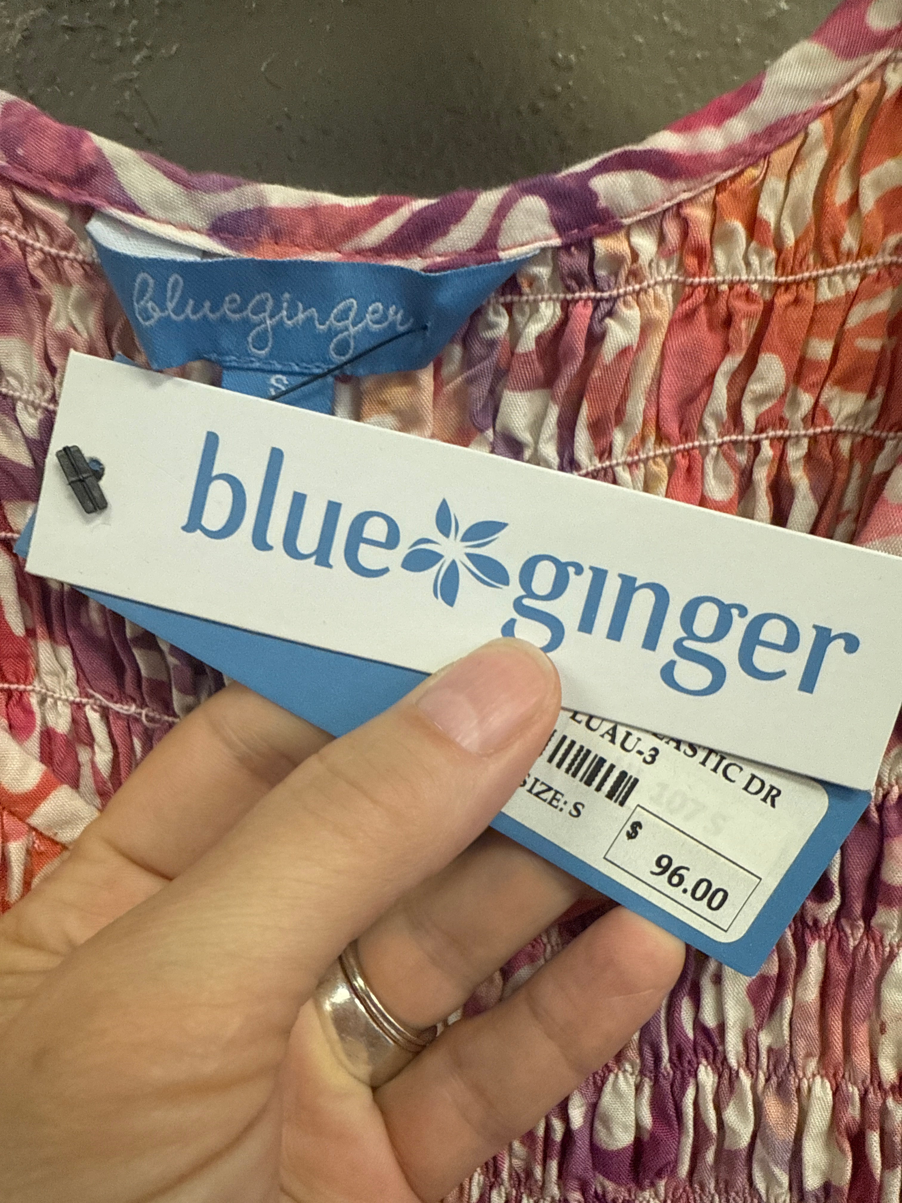 NWT Blue Ginger Smocked Maxi (org$96)