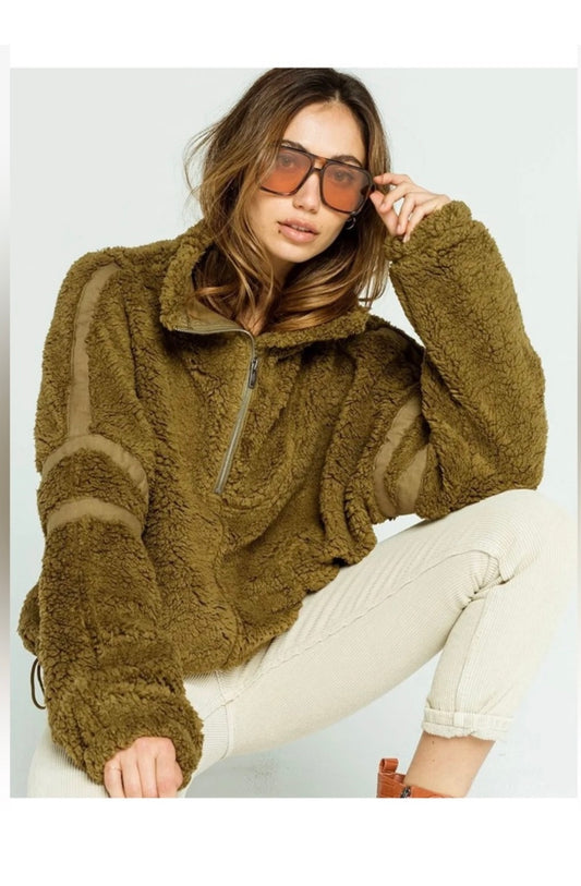 FREE PEOPLE FLEECE JACKET (org$98)