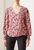 ENRTO FLORAL V-NECK BLOUSE