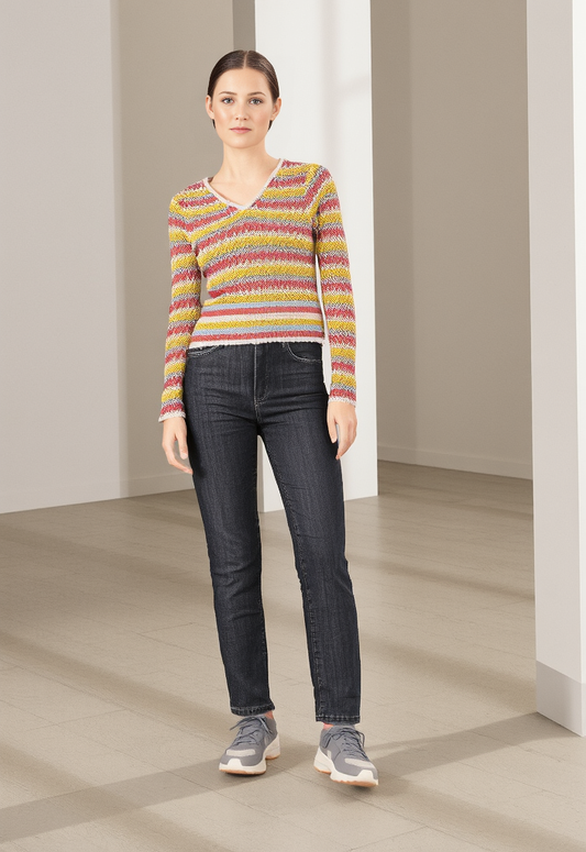 HEM & THREAD CROP SWEATER