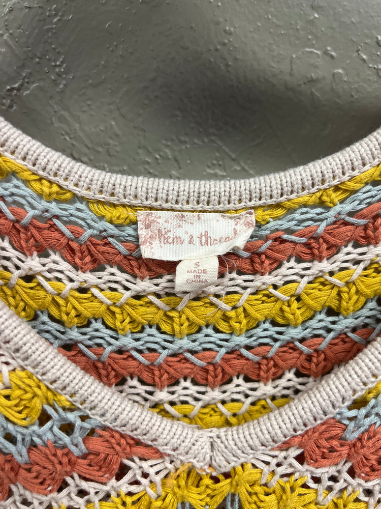 HEM & THREAD CROP SWEATER