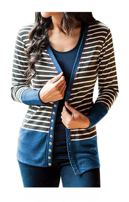 MEROKEETY SNAP FRONT CARDIGAN