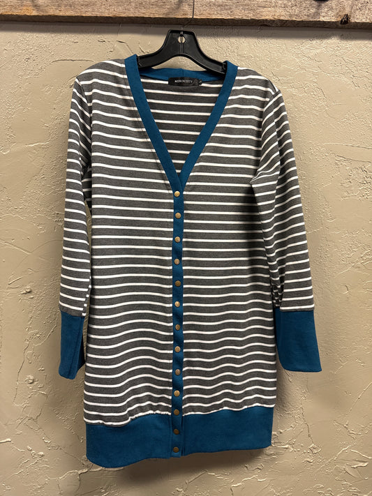 MEROKEETY SNAP FRONT CARDIGAN
