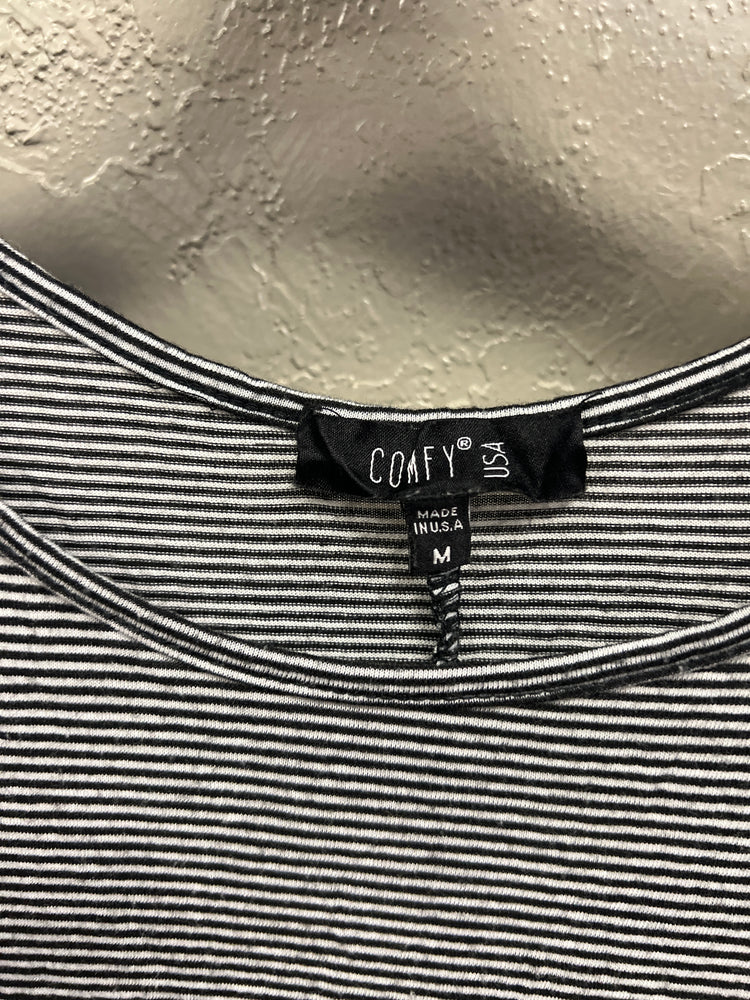 COMFY STRIPED TEE SHIRT DRESS