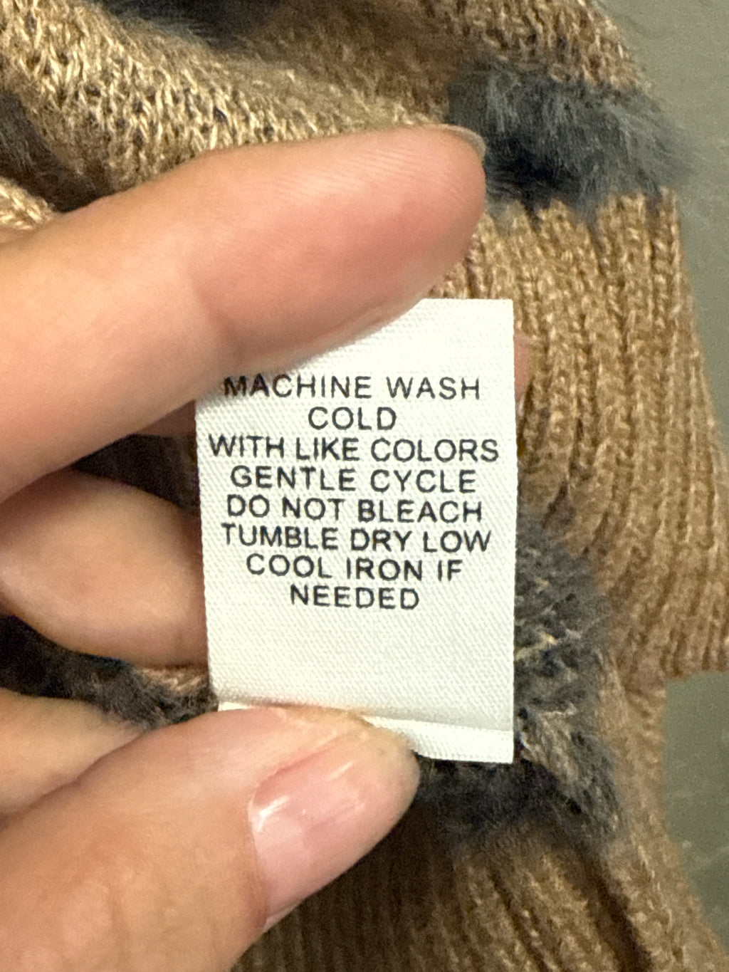 NWT 89th+MADISON FAWN PRINT SWEATER (org$64)