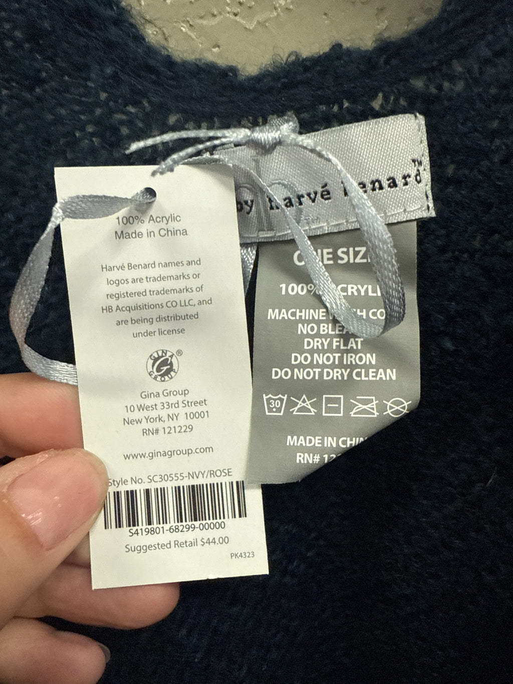 NWT Harve Benard Open-Front Poncho (org$44)