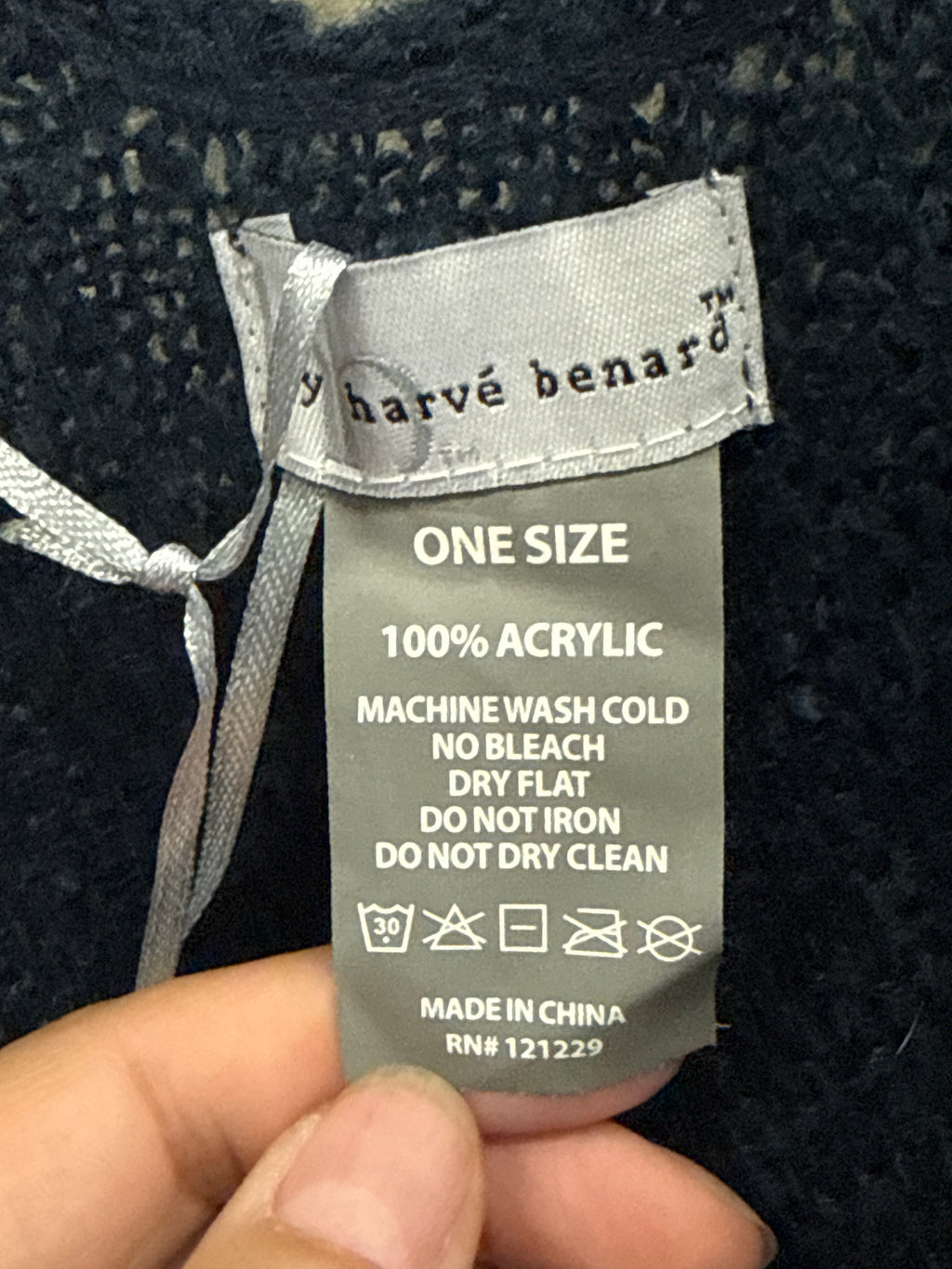 NWT Harve Benard Open-Front Poncho (org$44)