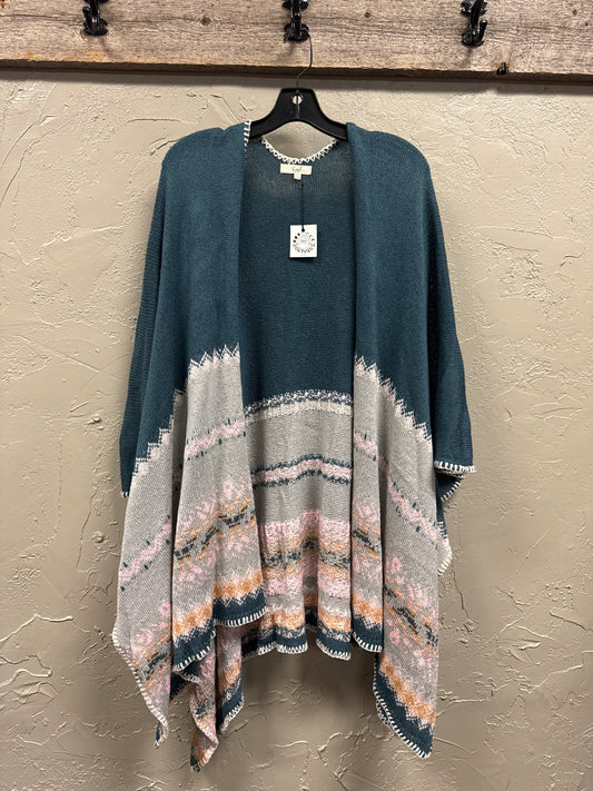 NWT EASEL OVERSIZED WRAP (org$60)