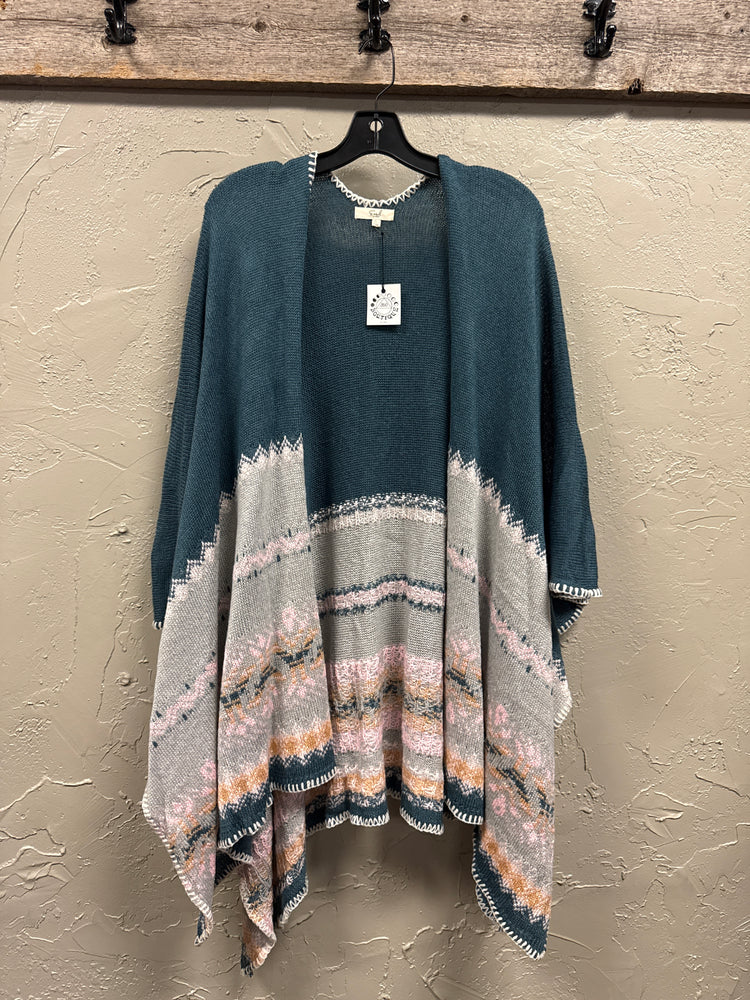 NWT EASEL OVERSIZED WRAP (org$60)
