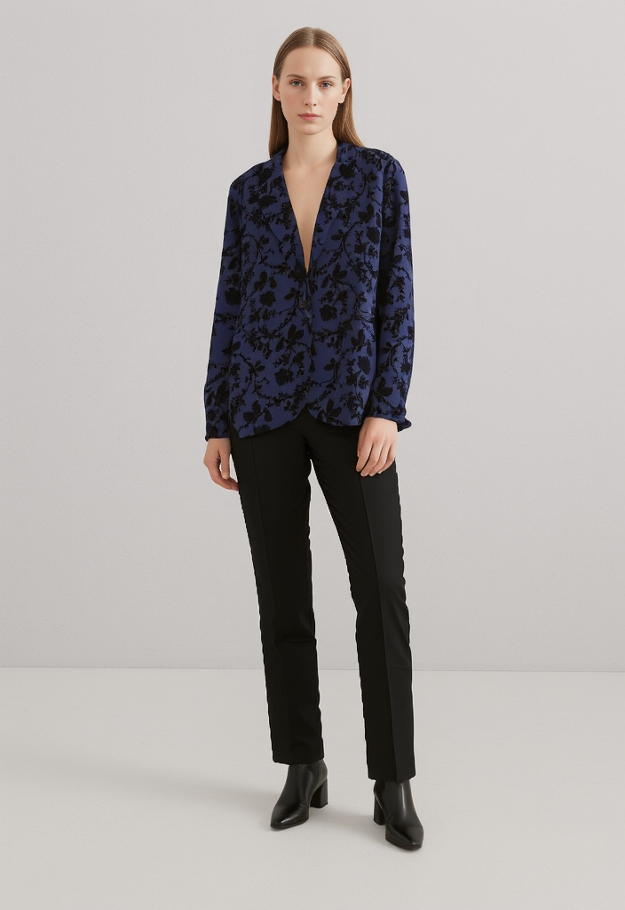 NWT OLD NAVY VELVET FLORAL BLAZER