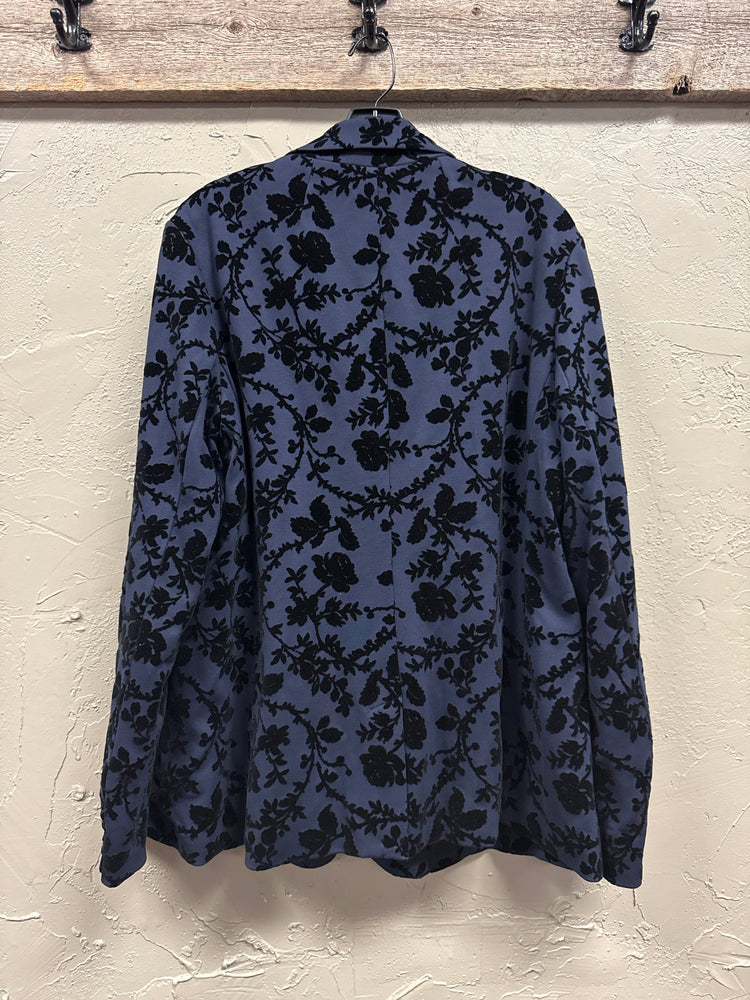 NWT OLD NAVY VELVET FLORAL BLAZER
