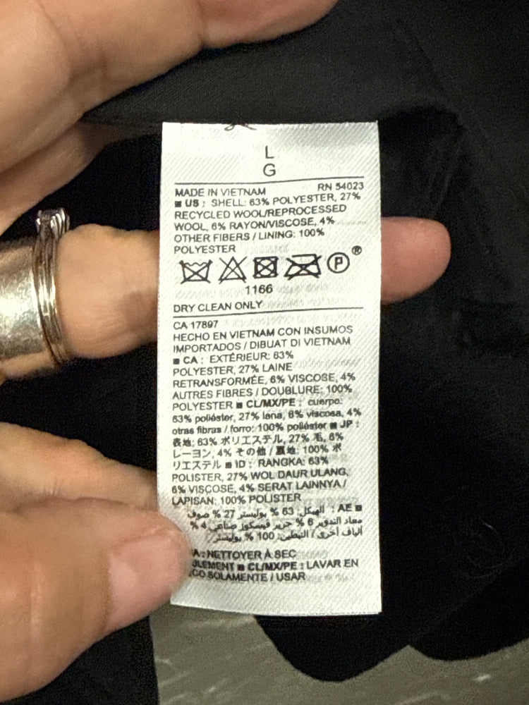 NWOT SINGLE BUTTON CAR COAT