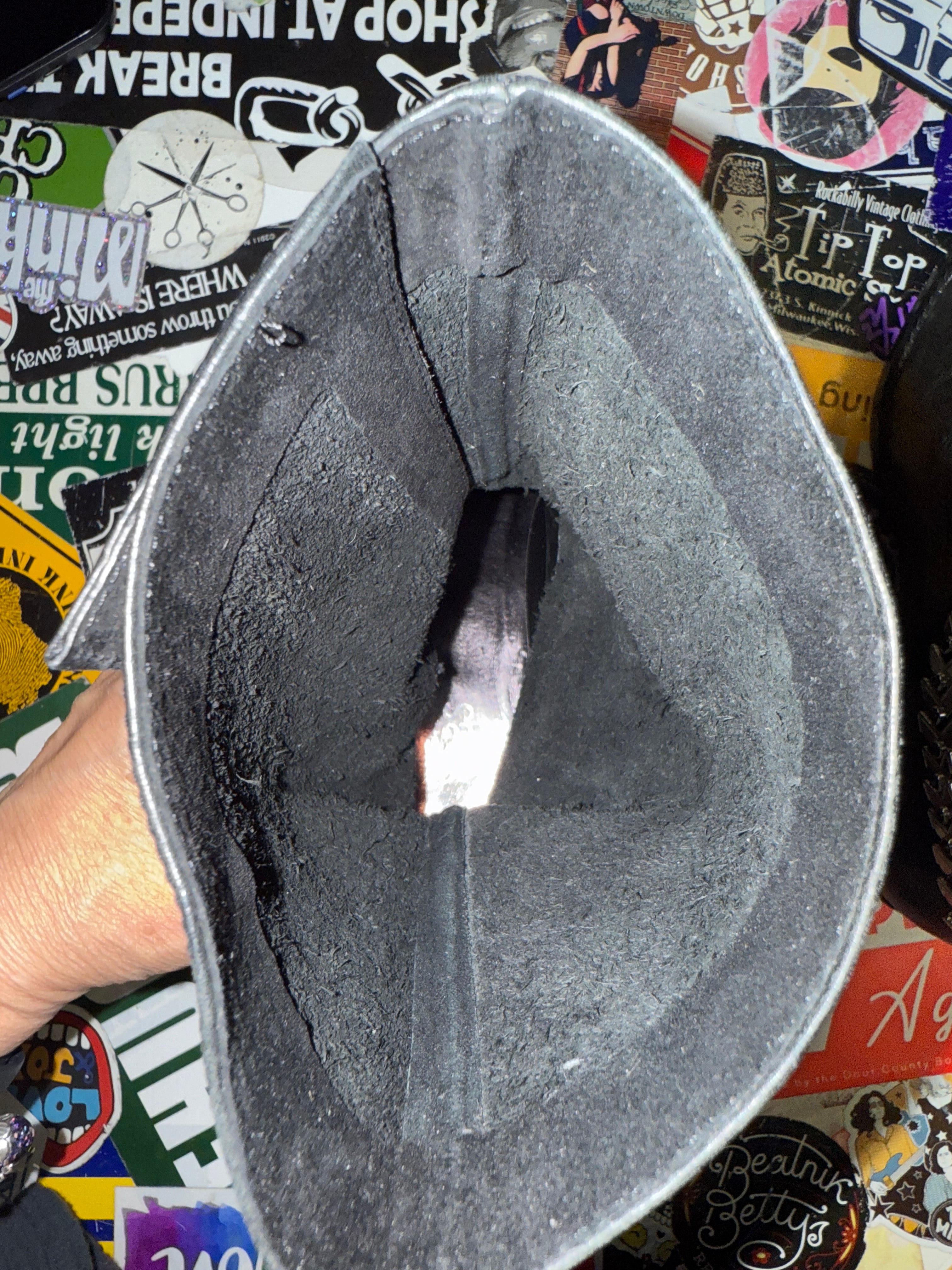 ABS LEATHER HARNESS BOOTS