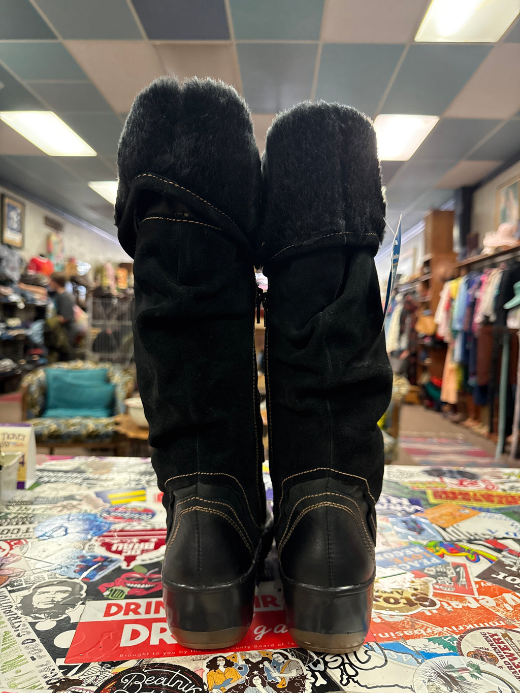NWT BareTraps Cold-Weather Wedge Boot (org$110)