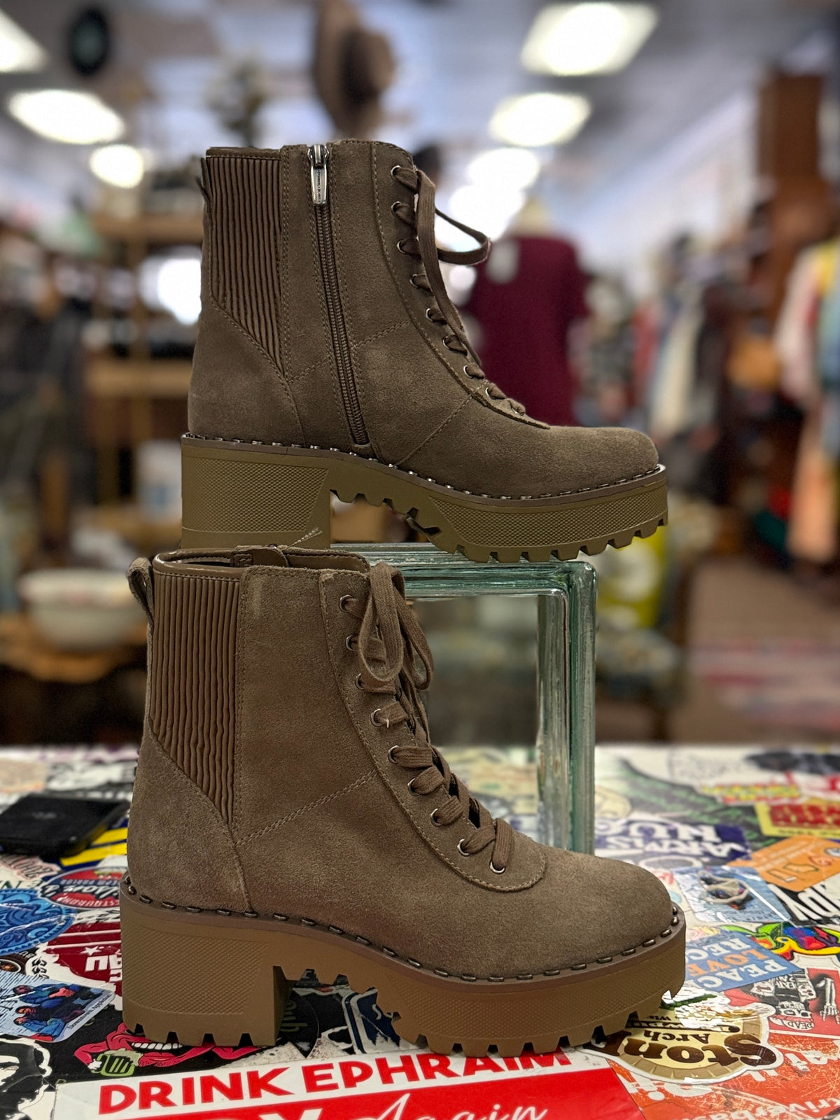 NWOT Vince Camuto Combat Boot (org$150)