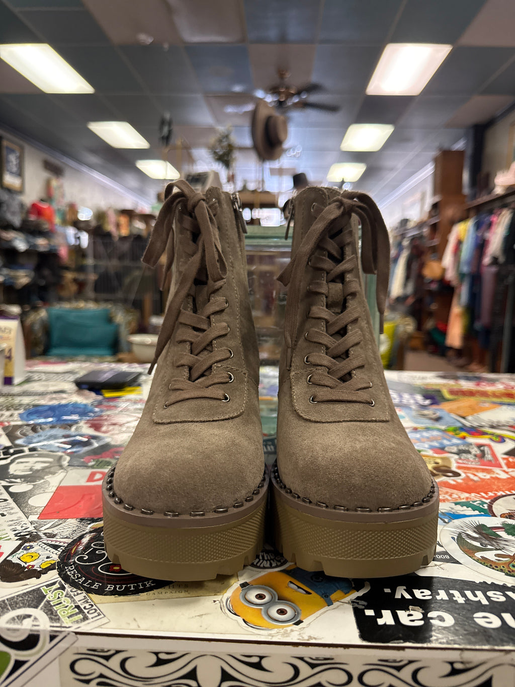 NWOT Vince Camuto Combat Boot (org$150)