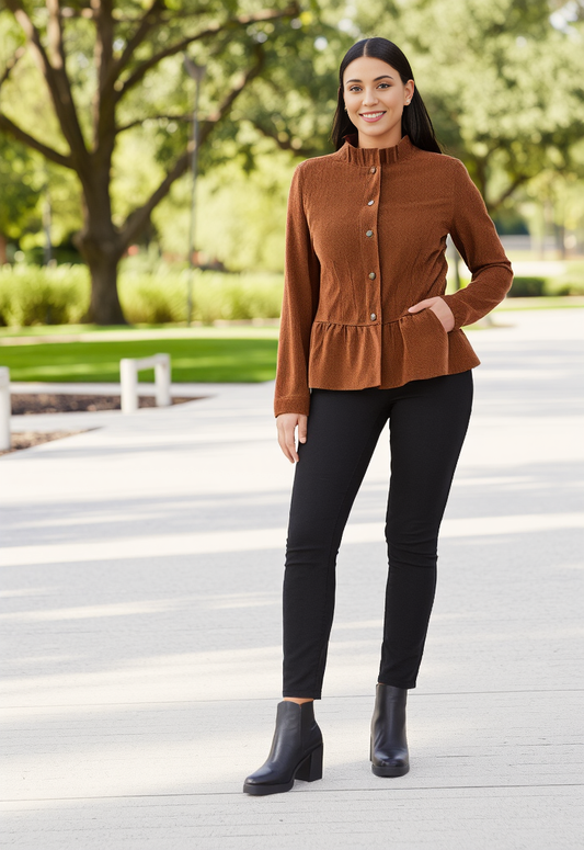 NWT LA BELLUM CORDUROY-LIKE JACKET