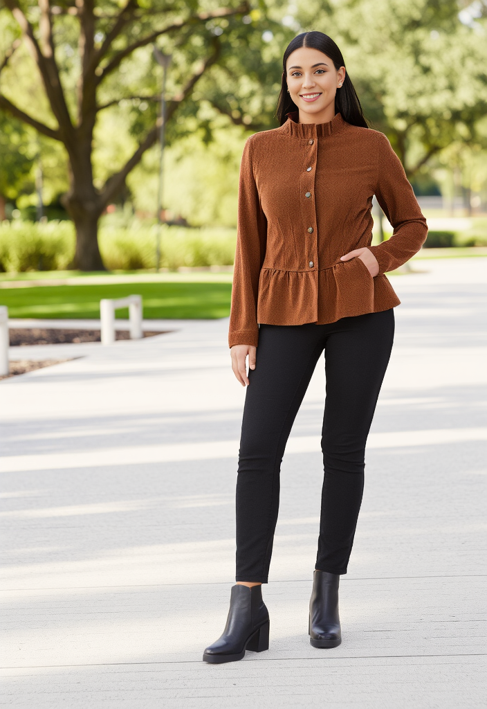 NWT LA BELLUM CORDUROY-LIKE JACKET