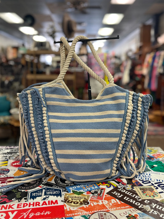 STRIPED BEACH TOTE