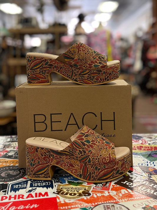 NIB MATISSE PAISLEY CORK SLIDE (org$46)