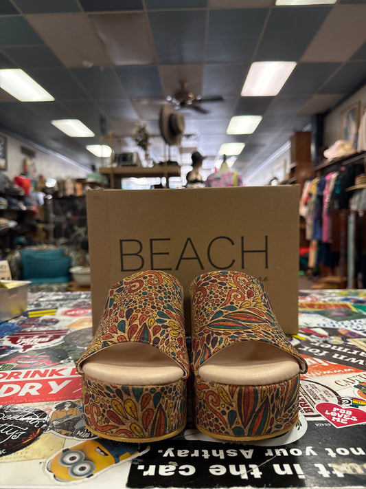 NIB MATISSE PAISLEY CORK SLIDE (org$46)