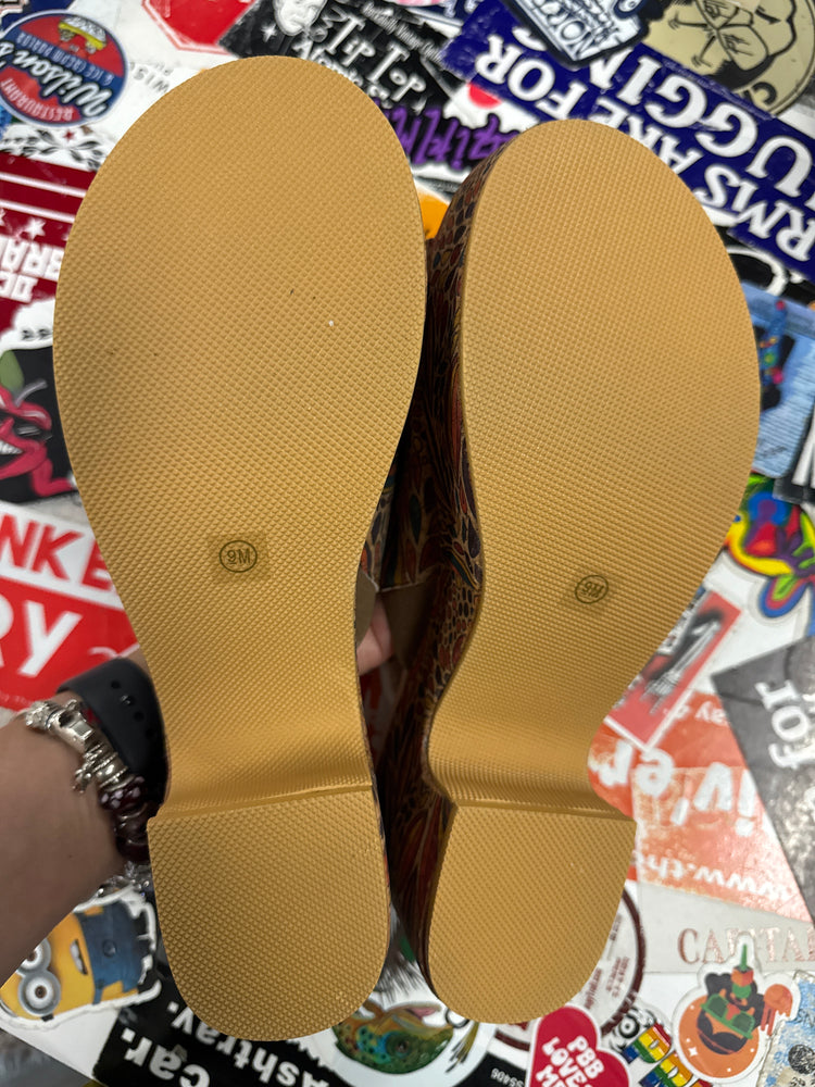 NIB MATISSE PAISLEY CORK SLIDE (org$46)