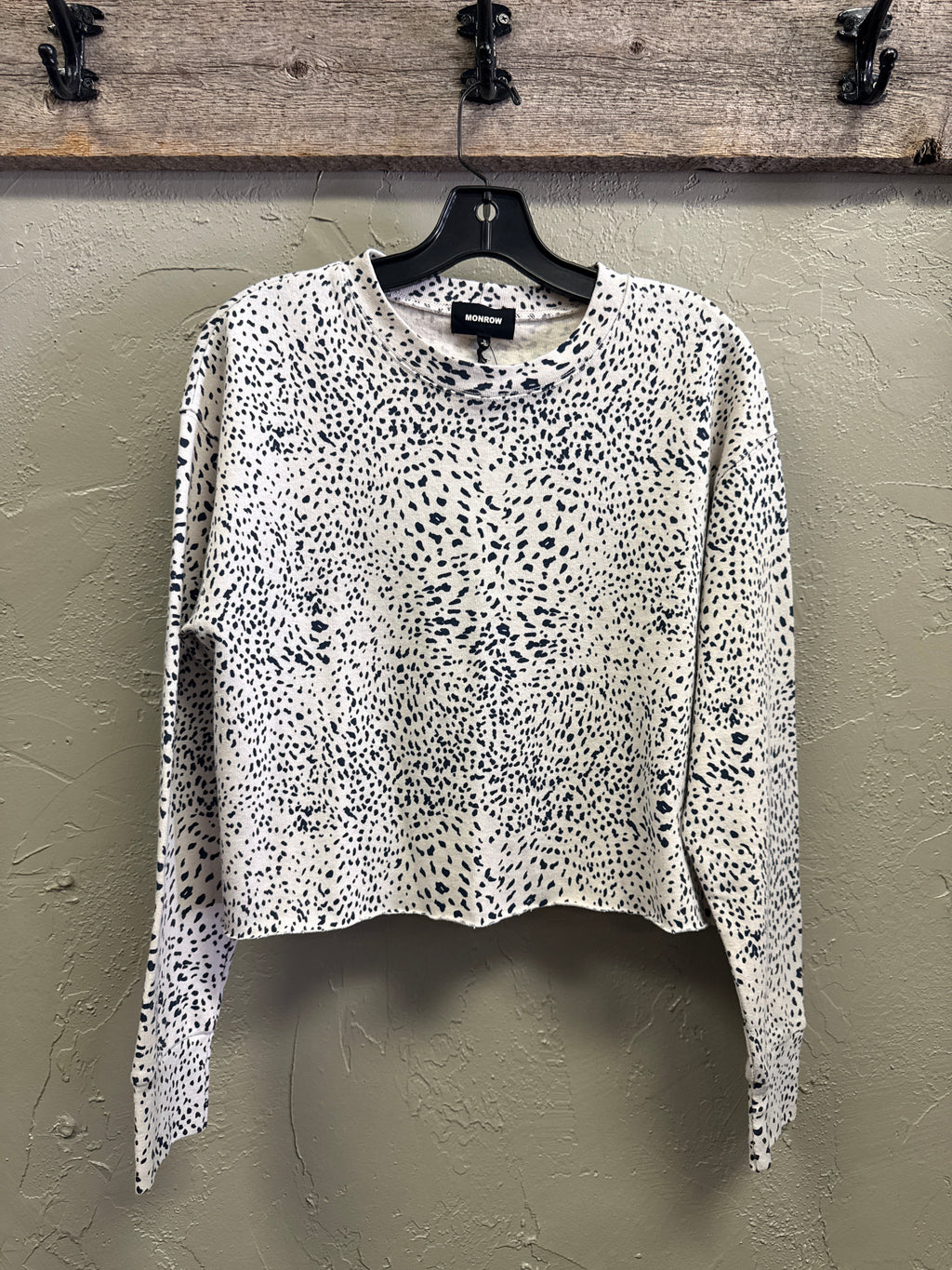 NWT MONROW CROP SWEATSHIRT (org$146)