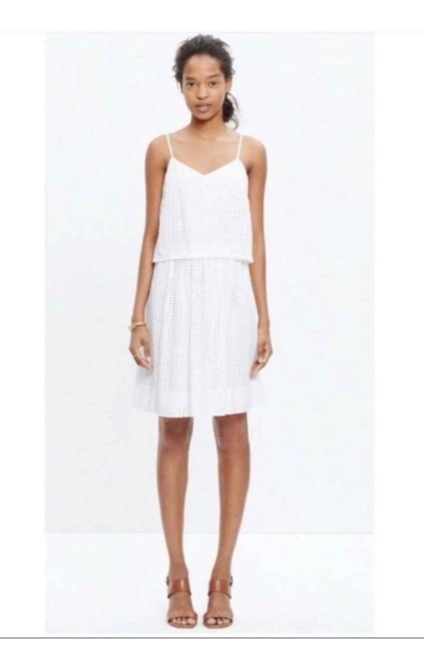MADEWELL EYELET OVERLAY DRESS
