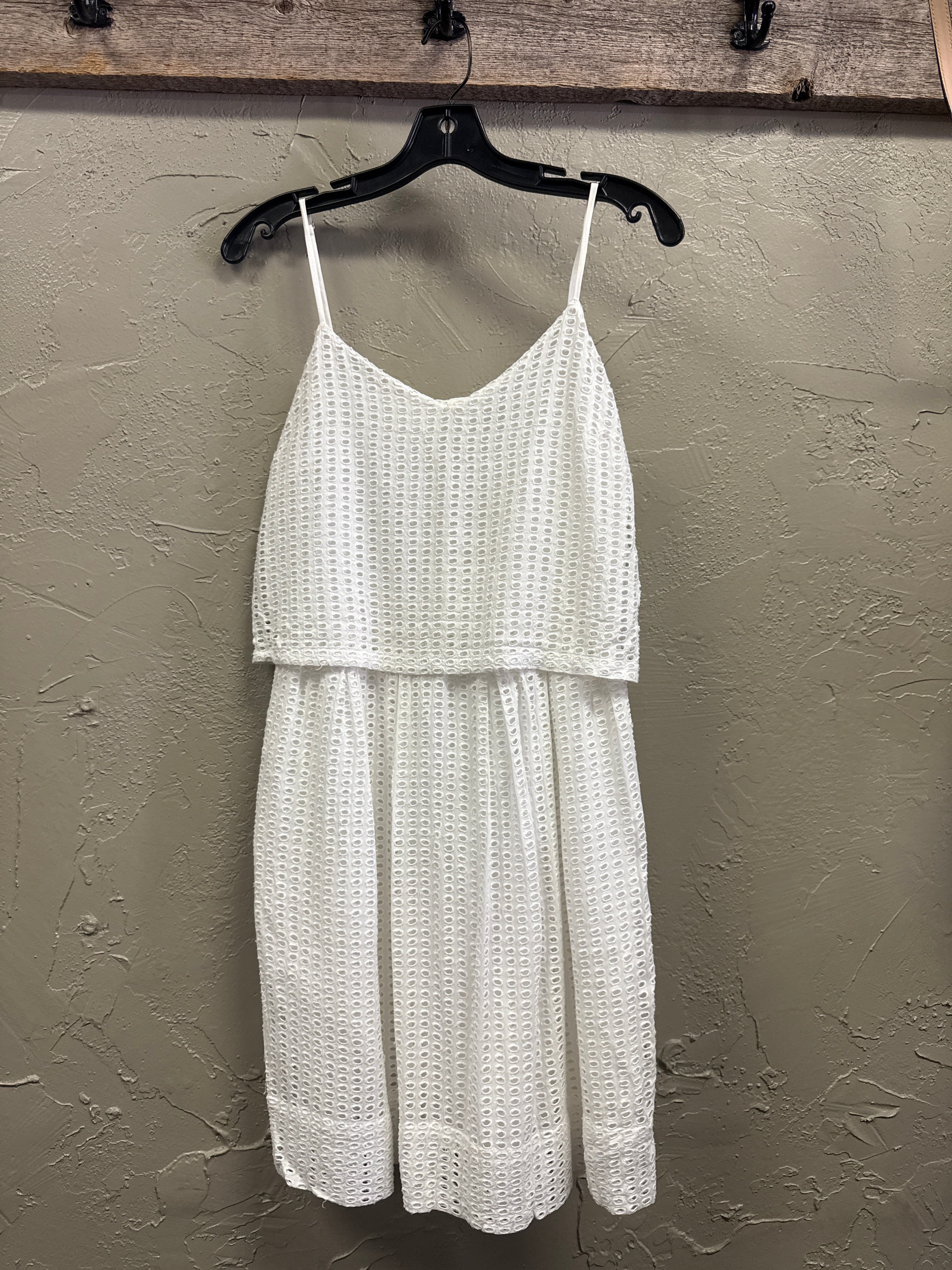 MADEWELL EYELET OVERLAY DRESS