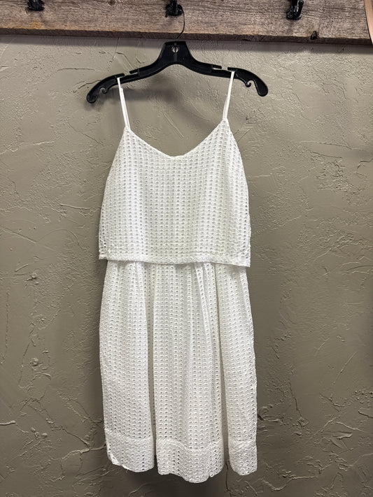MADEWELL EYELET OVERLAY DRESS
