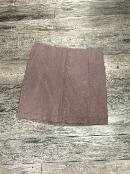 FREE PEOPLE VEGAN LEATHER MINI SKIRT (org$98)