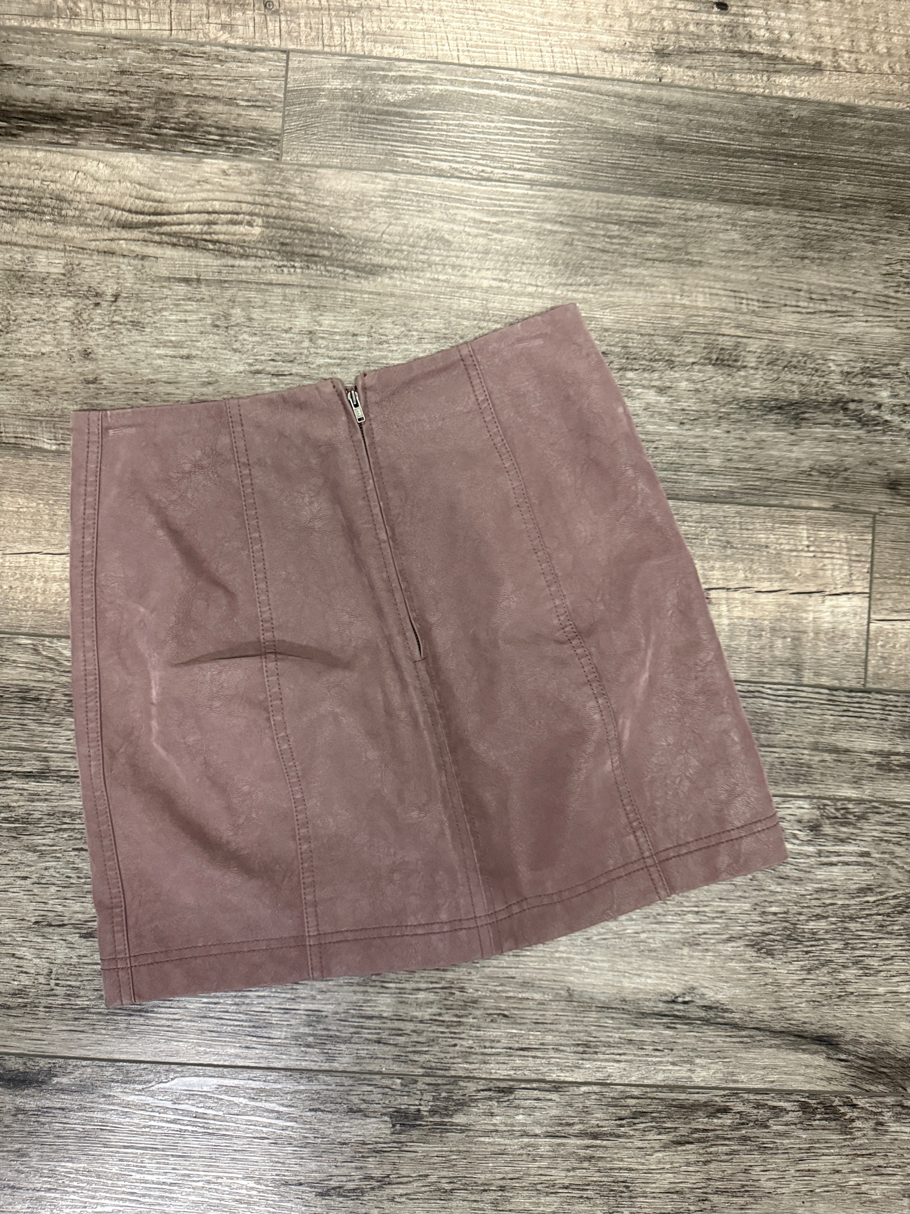 FREE PEOPLE VEGAN LEATHER MINI SKIRT (org$98)