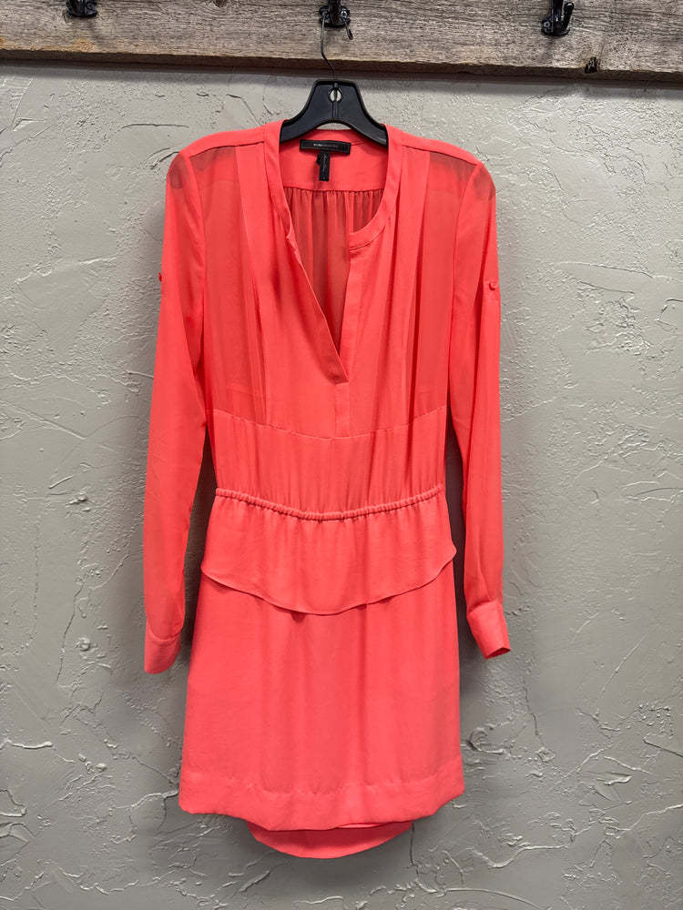 BCBG PEPLUM SHIRT DRESS