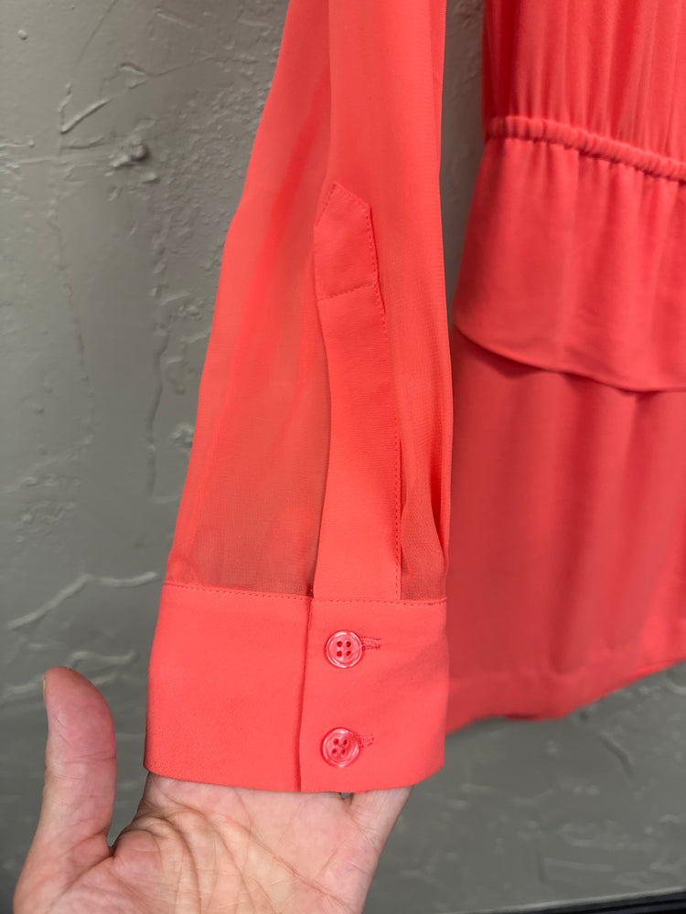 BCBG PEPLUM SHIRT DRESS