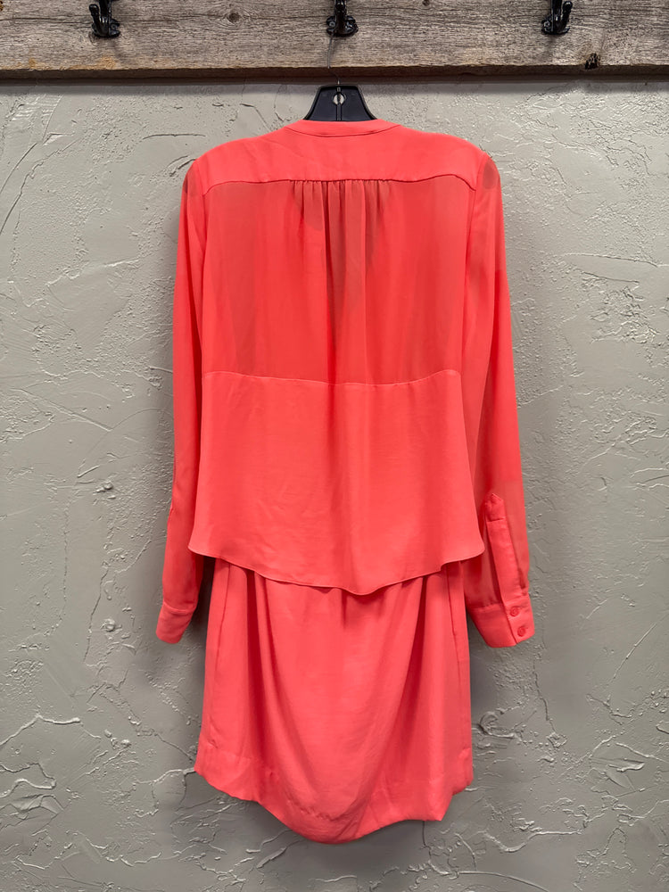 BCBG PEPLUM SHIRT DRESS