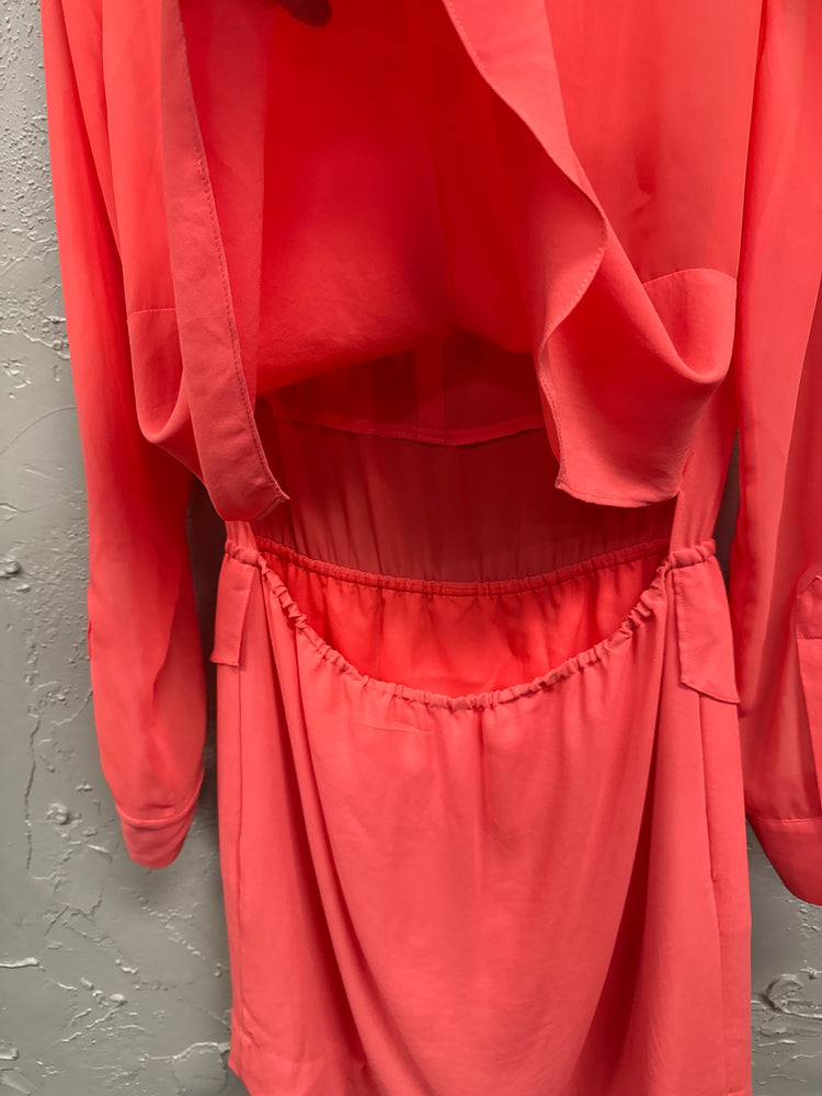BCBG PEPLUM SHIRT DRESS