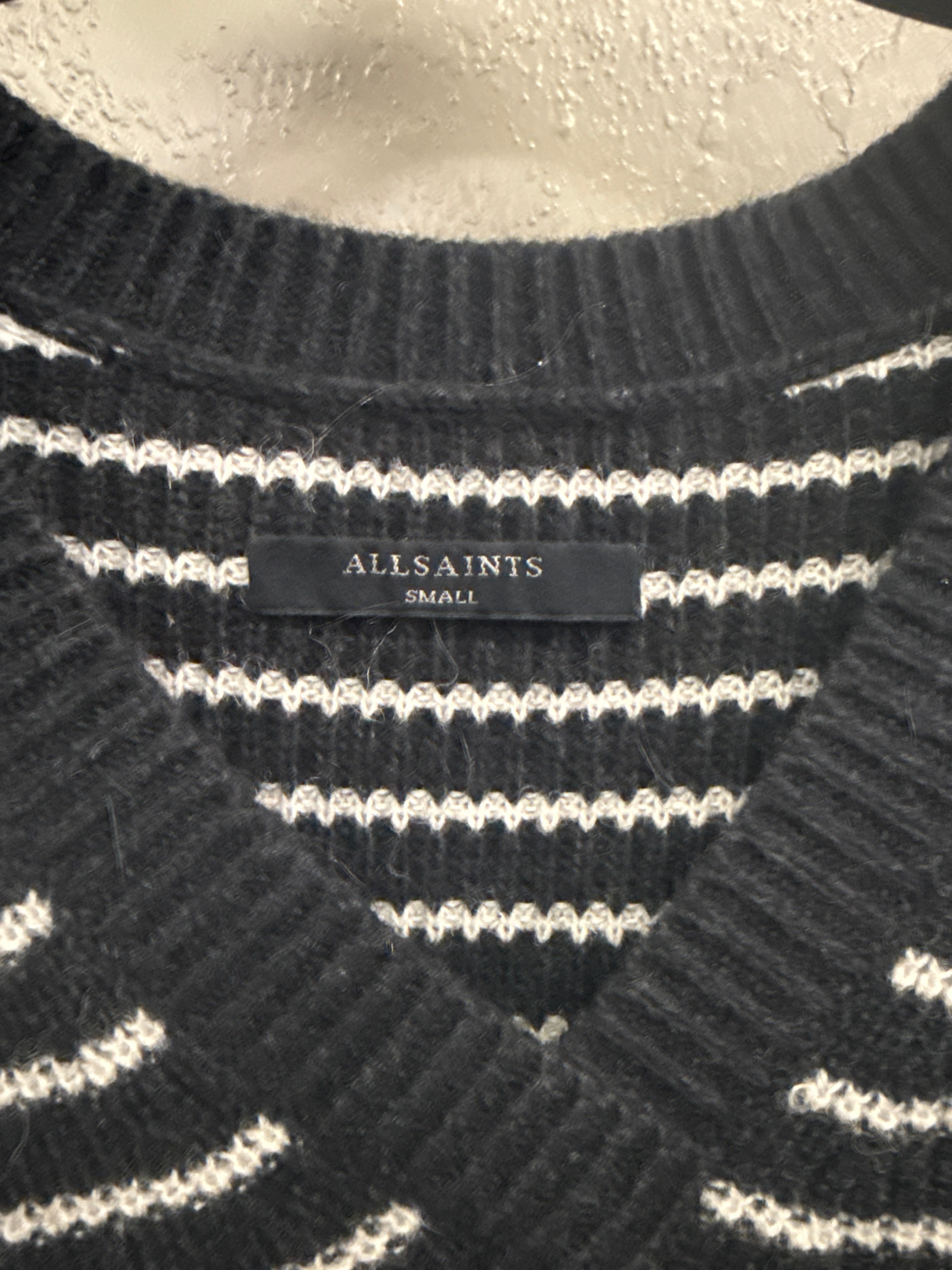 ALL SAINTS ASYMETRICAL OPEN SHOULDER SWEATER (org$230)