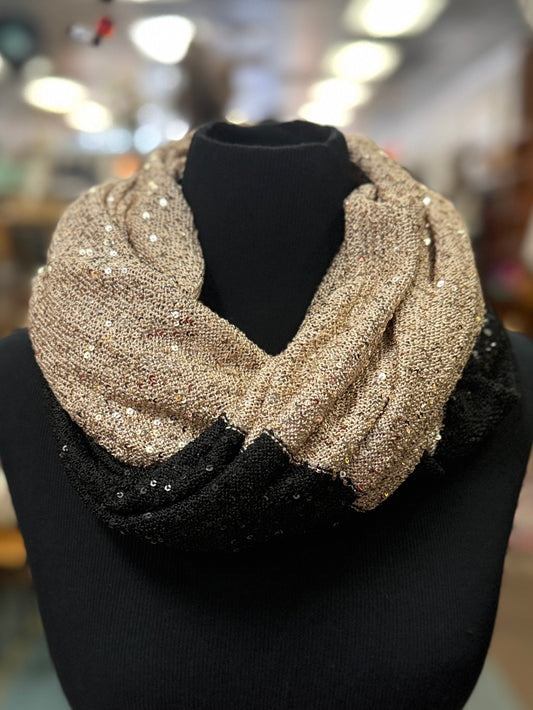 NWT DKNYC SEQUIN INFINITY SCARF