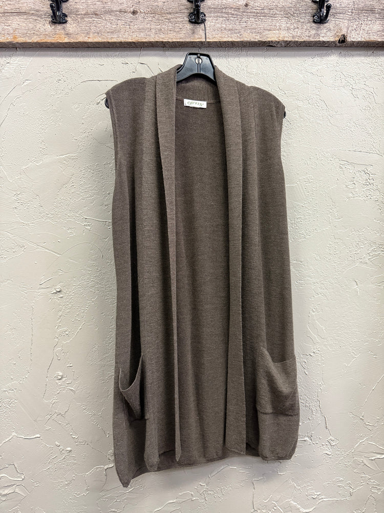 ORVIS MERINO WOOL SLEEVLESS SWEATER