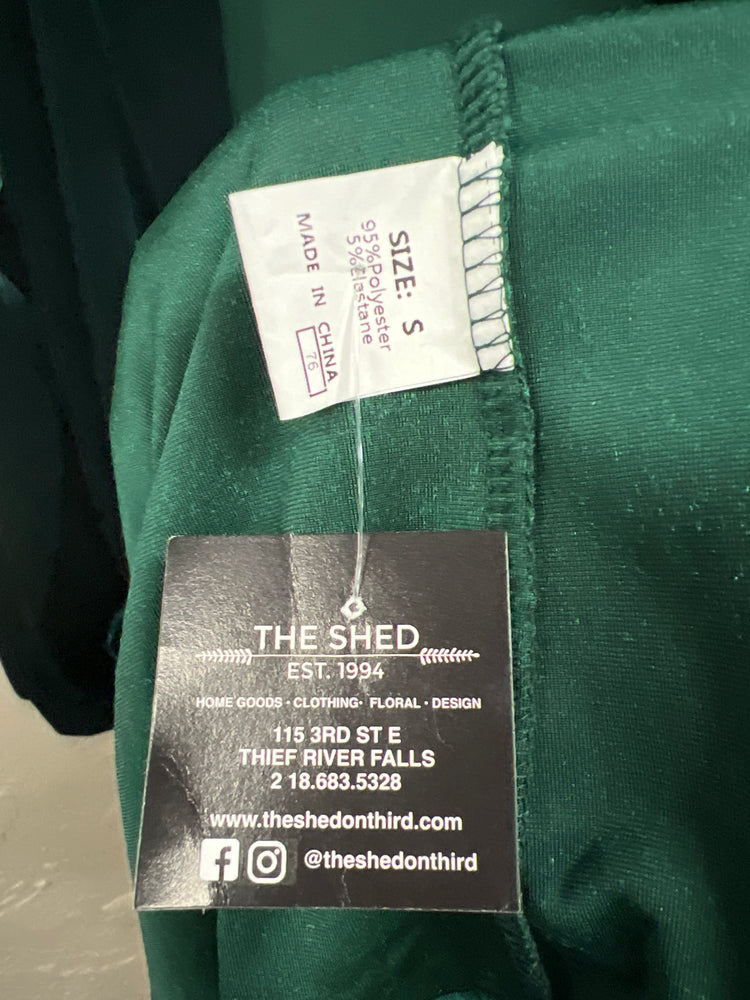 NWT GREEN VELVET DUSTER