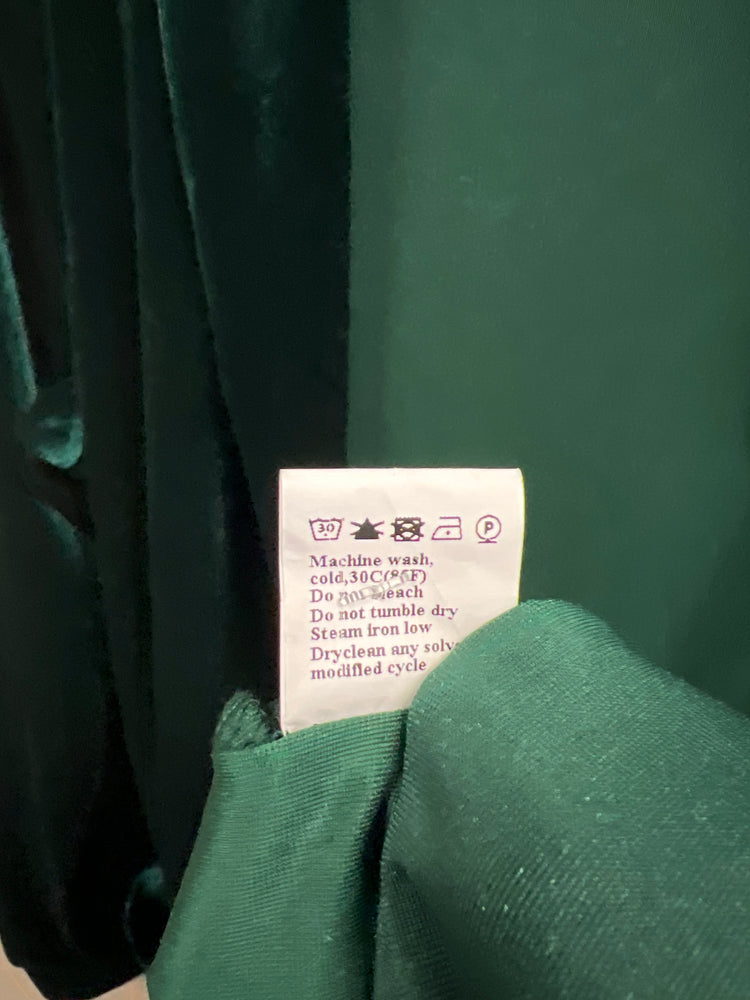 NWT GREEN VELVET DUSTER