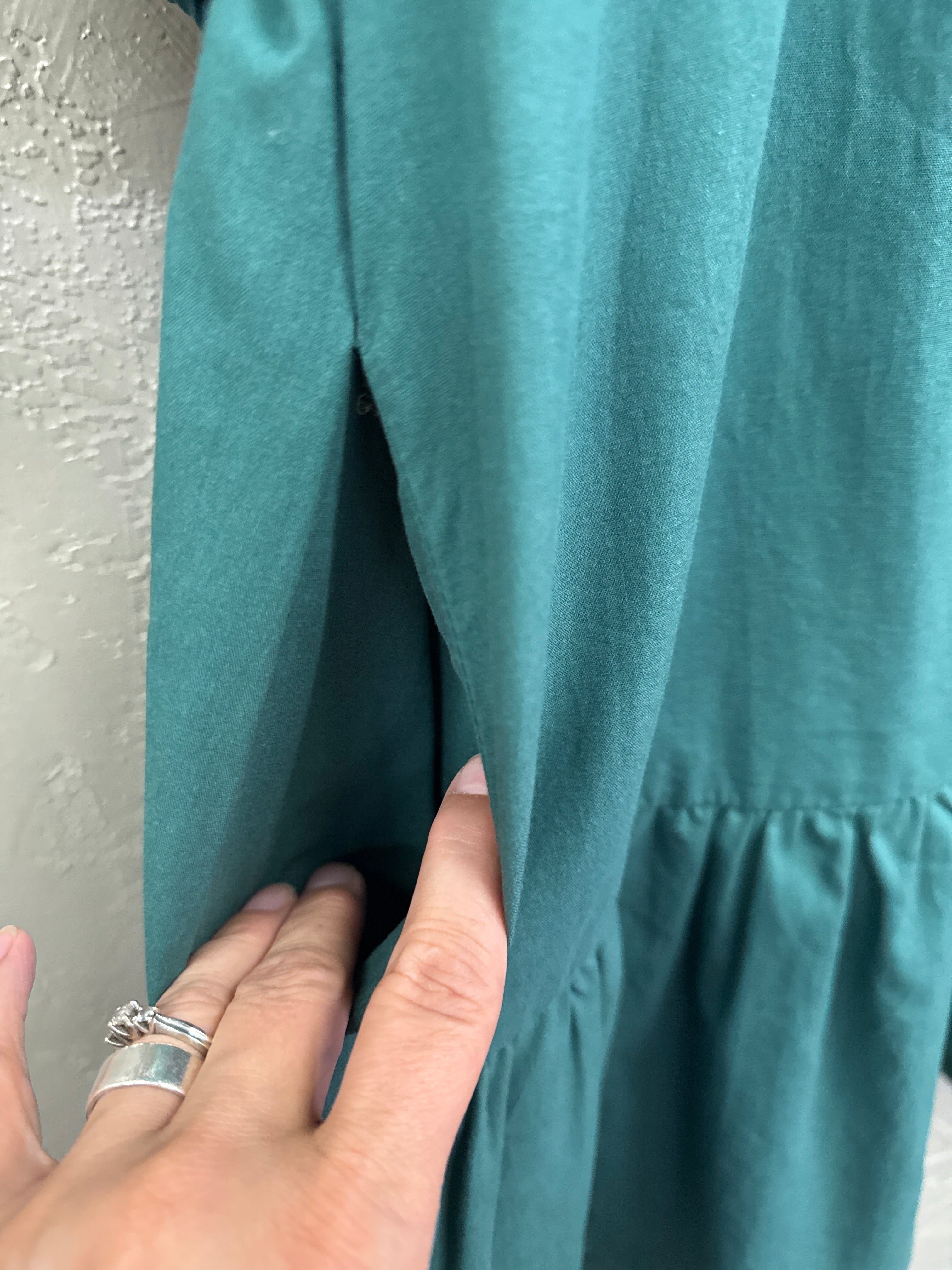 NWT PINCH EMBROIDERED TRIM DRESS (org$76)
