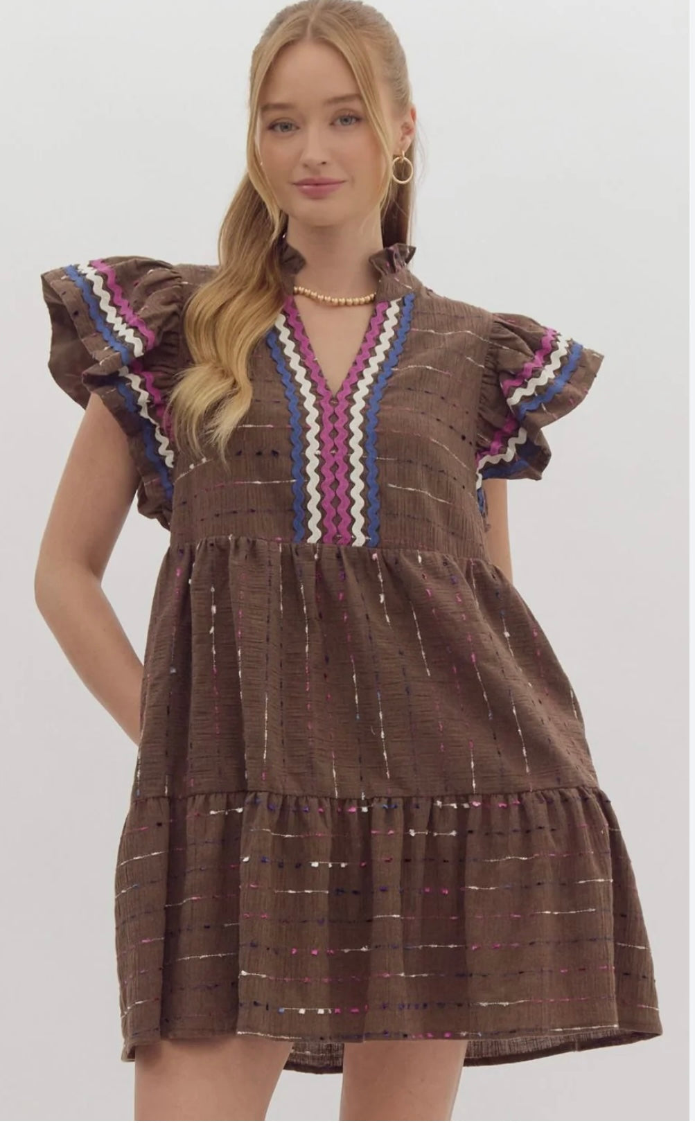 NWT Entro Tiered Mini Dress (org$58)