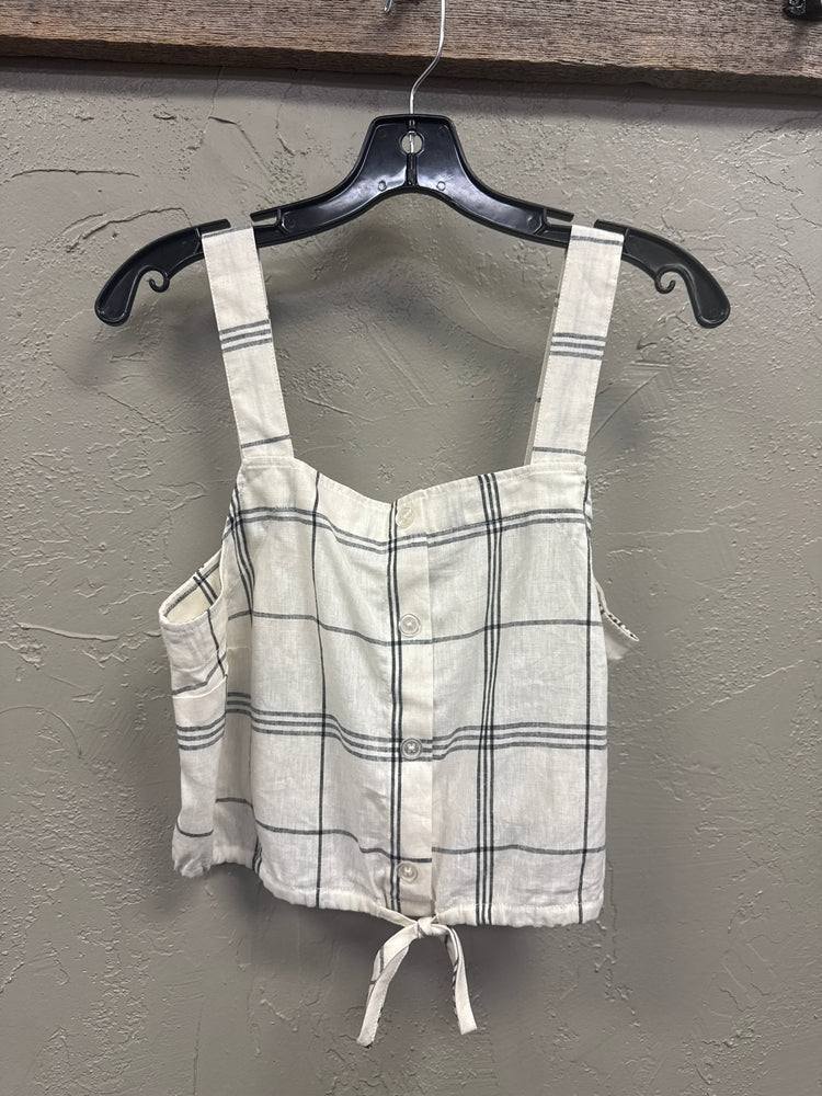 NWT A NEW DAY WINDOWPANE CROP (org$20)